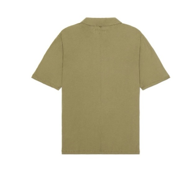 Rag & Bone Classic Polo Tee Shirt Short Sleeve Cloud Jersey Lichen Green Small - Picture 3 of 7